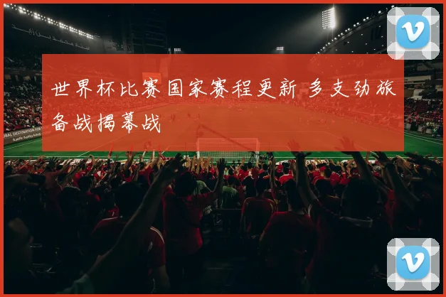 世界杯比赛国家赛程更新 多支劲旅备战揭幕战