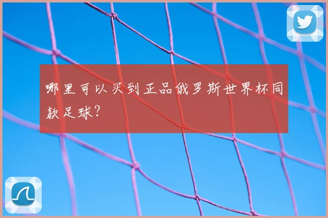 哪里可以买到正品俄罗斯世界杯同款足球?